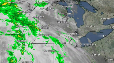 Michigan fall weather map