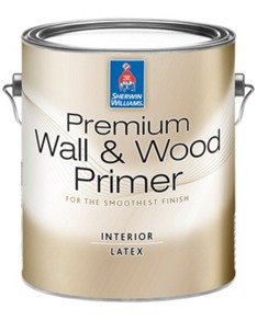 Luxury wall and ceiling restoration primer application before finish paint