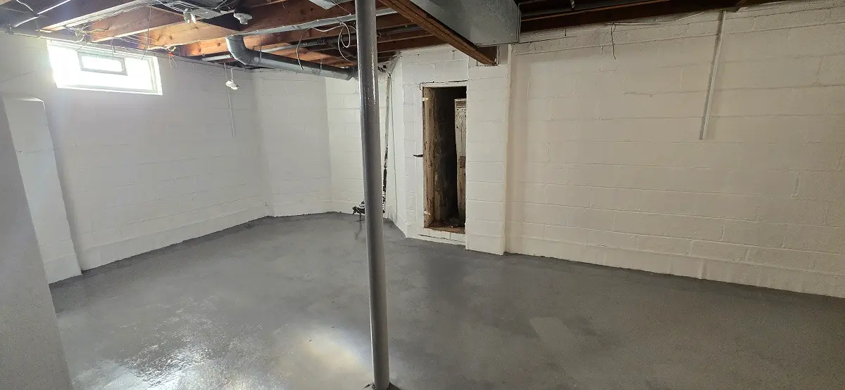 Finished basement after painting project in Lincoln Park MI