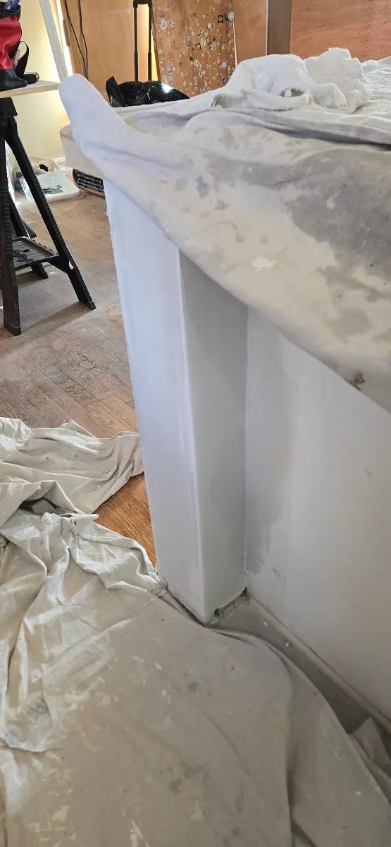 Plaster repair finished smooth and ready for paint in Ecorse MI