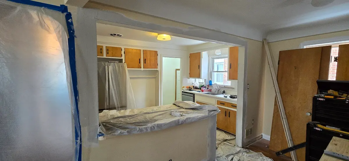 Plaster repair and containment before painting in Taylor MI