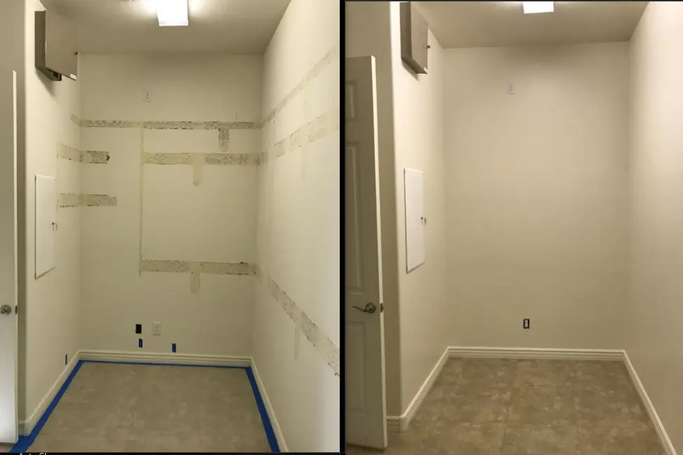 Drywall refinishing after small renovation project