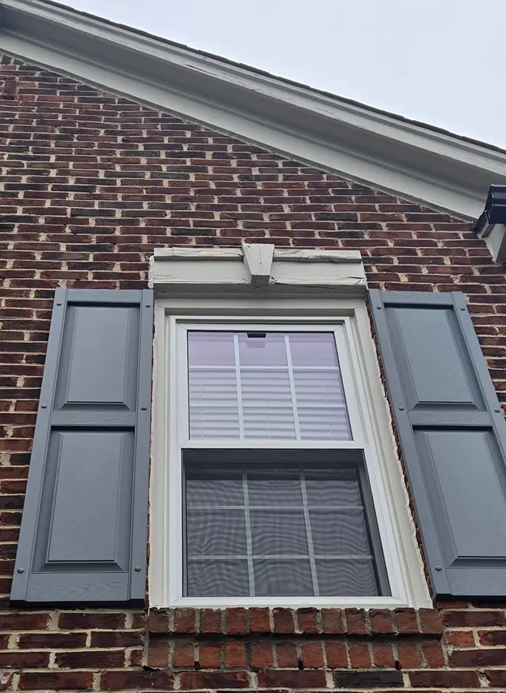 Exterior trim paint repair in Canton MI before repainting wood trim surfaces