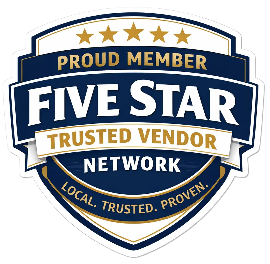 Five Star Trusted Vendor Network member badge